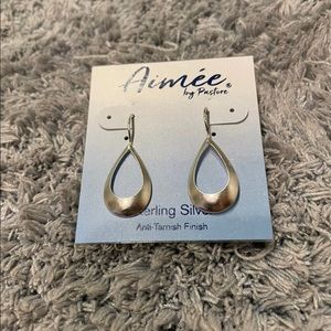 Aimee Silver Dangle Earrings